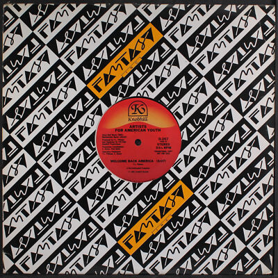 ARTISTS FOR AMERICAN YOUTH: welcome back america / instro KNOBHILL 12'' Single