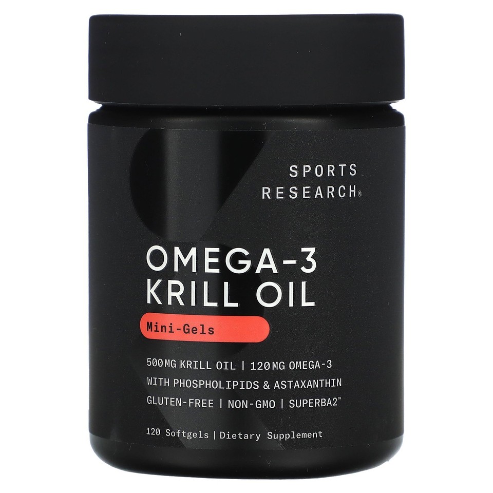 Sports Research SUPERBA 2, Antarctic Krill Oil With Asraxanthin, Softgel