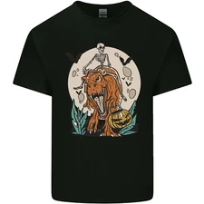 T-Rex Halloween Skeleton Dinosaur Mens Light Cotton T-Shirt