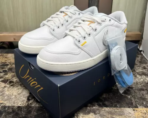 Nike Jordan 1 Retro AJKO Low SP Union White Canvas Men's Size 9 DO8912-101