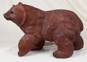 Holztiger Braunbär Holzfigur – Handbemaltes Massivholz-Spielzeug, Ca. 15 Cm, Ungiftige Farben