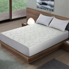 Extra Deep Bamboo Mattress Protector Waterproof Breathable Mattress Bed Cover