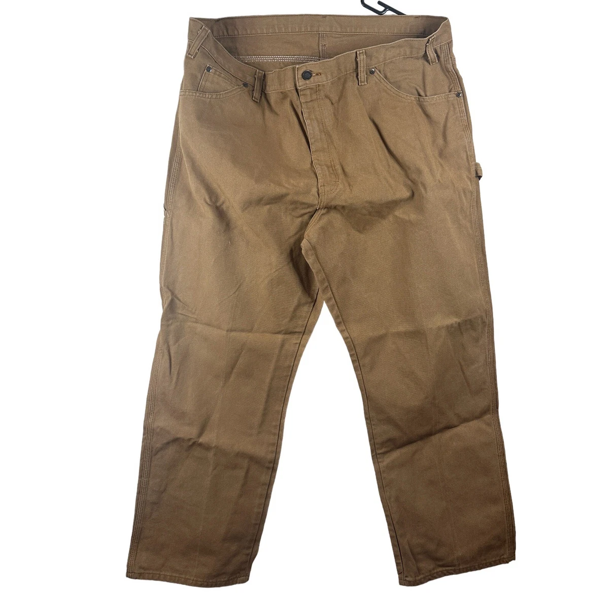 Dickies Heavyweight Carpenter Duck Work Pants Men’s 44x30 Brown Big Tall Strong