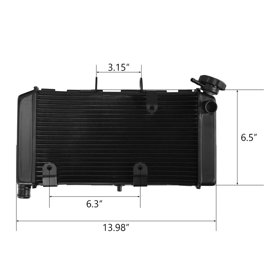 Radiator Cooler Cooling Fit For Honda NC700 NC700 ABS NC700 ABS DCT 2012-2017 16 - Image 3 of 4