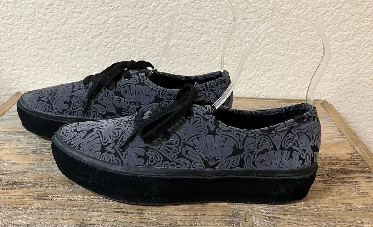 Vans authentic best sale platform black
