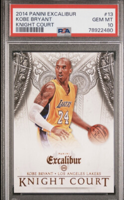 その他 Kobe Bryant Limited Edition PSA 10 Kobe Bryant PSA 10 2014 Panini Excalibur #13 GEM MINT Knight Court