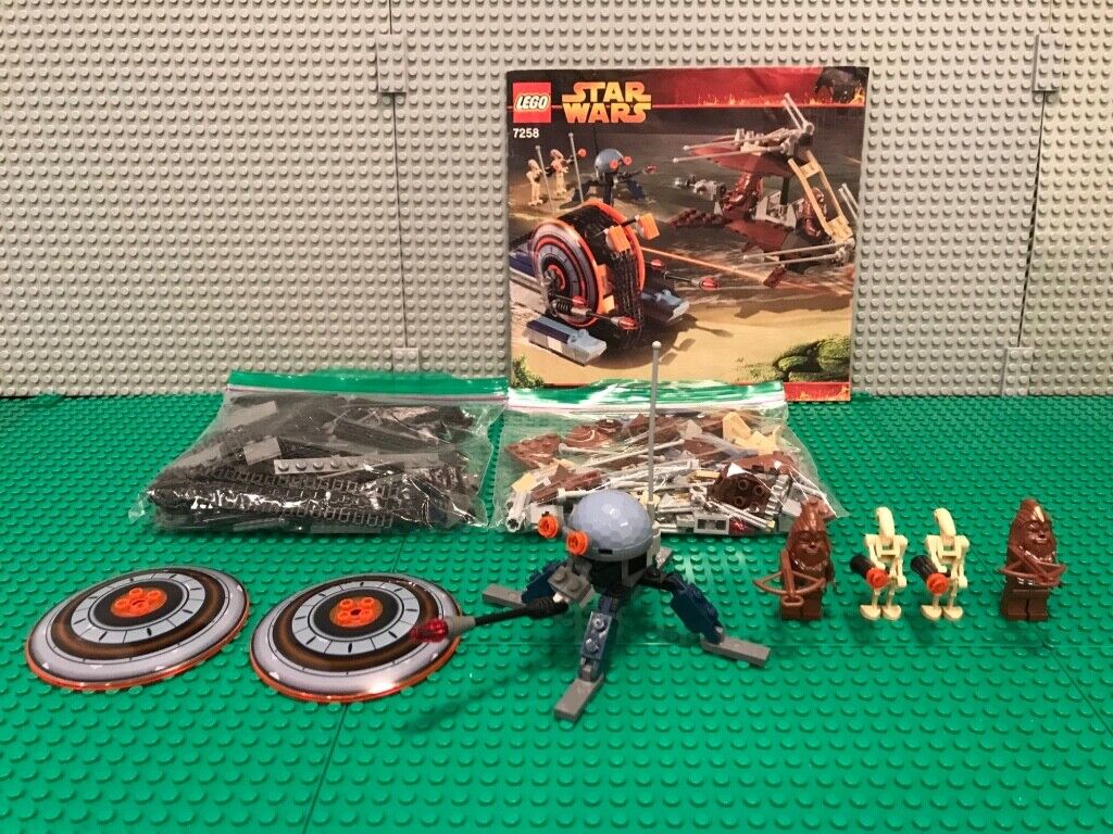 LEGO Star Wars 7258 Wookiee Attack Great + 100% W/COLOR SUBS with Manual -NO Box