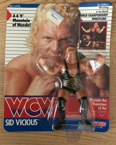 WCW Galoob Sid Vicious wrestling action figure MOC...