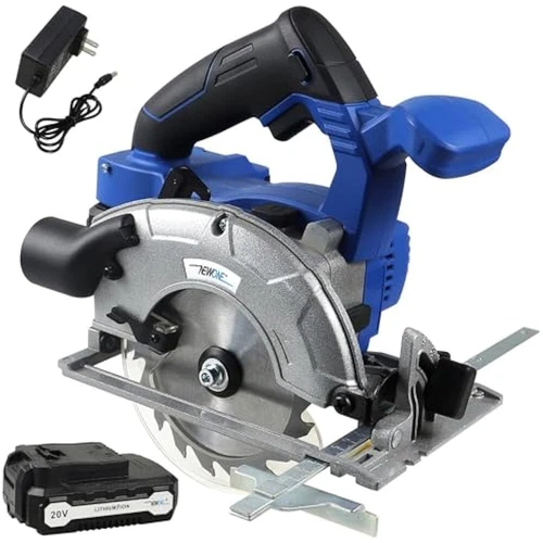 NEWONE Cordless Circular Saw 5000RPM Corded Circular Saw with 2.0Ah Battery