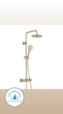 Brushed Brass Exposed Thermostatic 2 Way Shower !! CLEARANCE PRICE !!