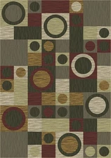 5x8 Milliken Rumba Alpine Modern Checkered Area Rug - Approx 5'4"x7'8"
