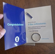 WW Weight Watchers 5 lbs Milestone Charm Award