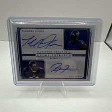 Terrell Suggs Ray Lewis Panini Nat Treasures Prime Pairings Dual Auto /25 Ravens
