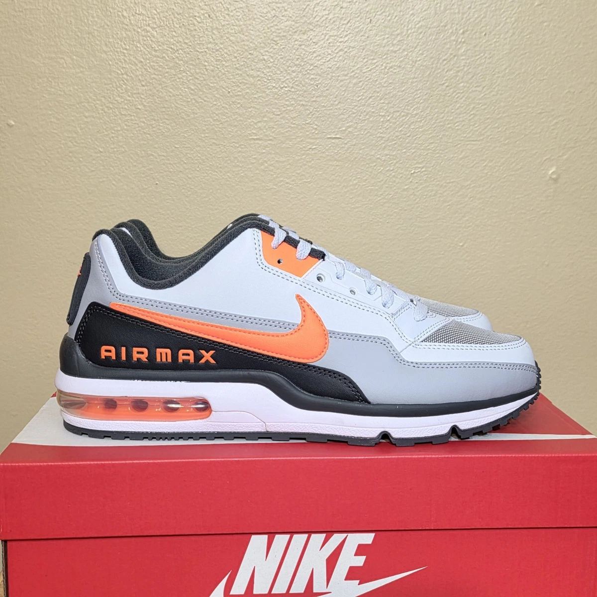 NIKE AIR MAX LTD 3 Men\'s Size 8.5 Football Grey Orange Sneaker Shoe Grey Nike Mens Air Max Ltd 3 Sneaker | Rack Room Shoes main image 3