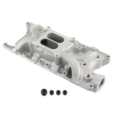 Dual Plane Satin Aluminum Intake Manifold For Small Block Ford Sbf 260 289 302 Dual Plane Satin Aluminum Intake Manifold For Small Block Ford Sbf 260 289 302
