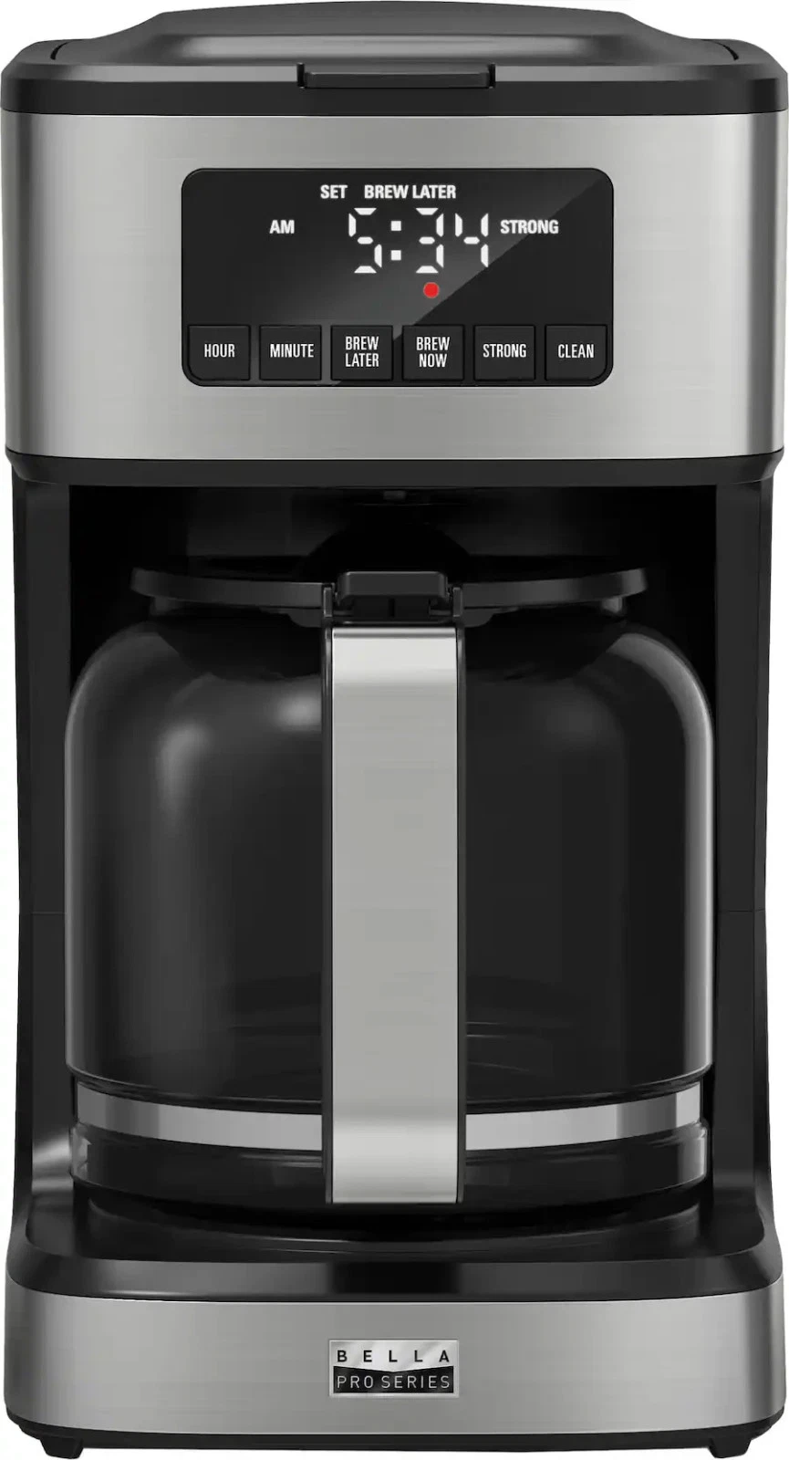 NEW SEALED Bella PRO SERIES 12 Cup Programmable Coffee Maker Stainless Steel