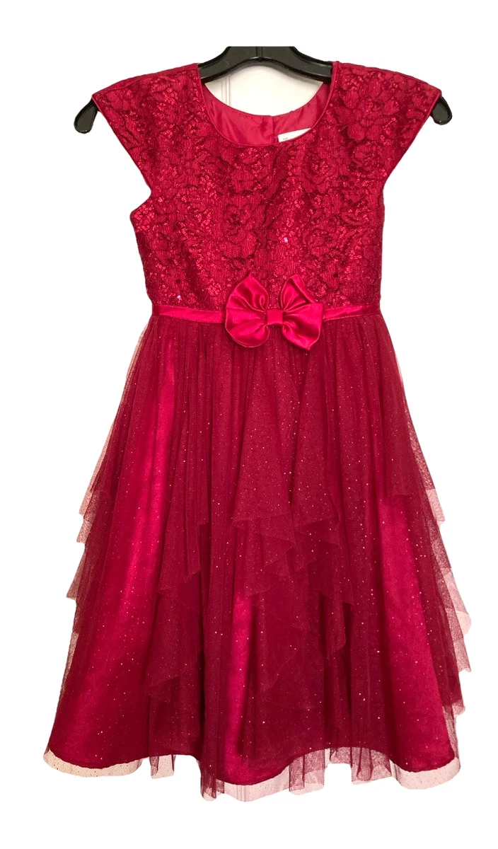 jona michelle holiday dress red Jona Michelle Red dress Size 18 Month Old Holiday party White Collar