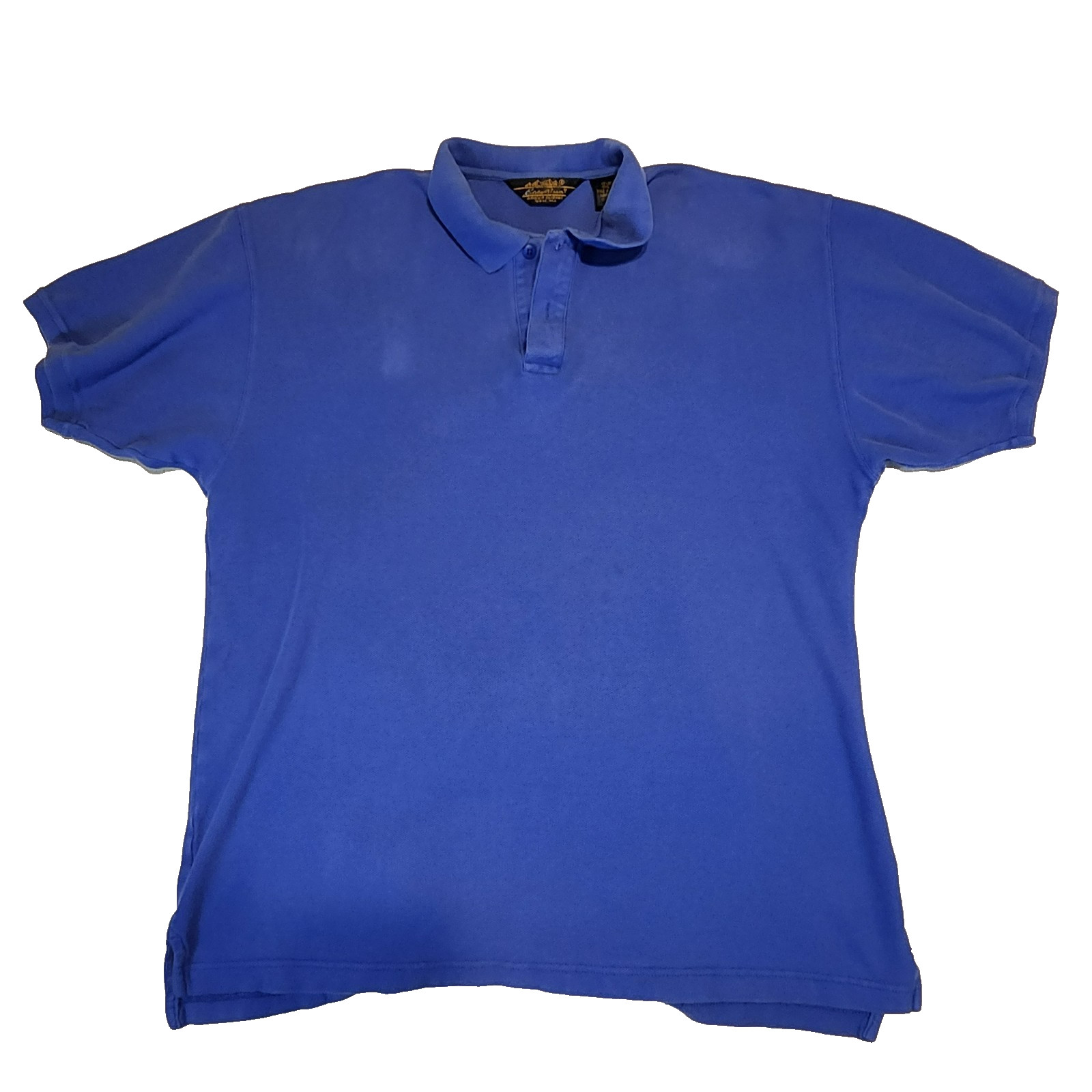 VTG Eddie Bauer Polo Shirt XL Royal Blue Outdoor Outfitter 90s Gorpcore Seattle