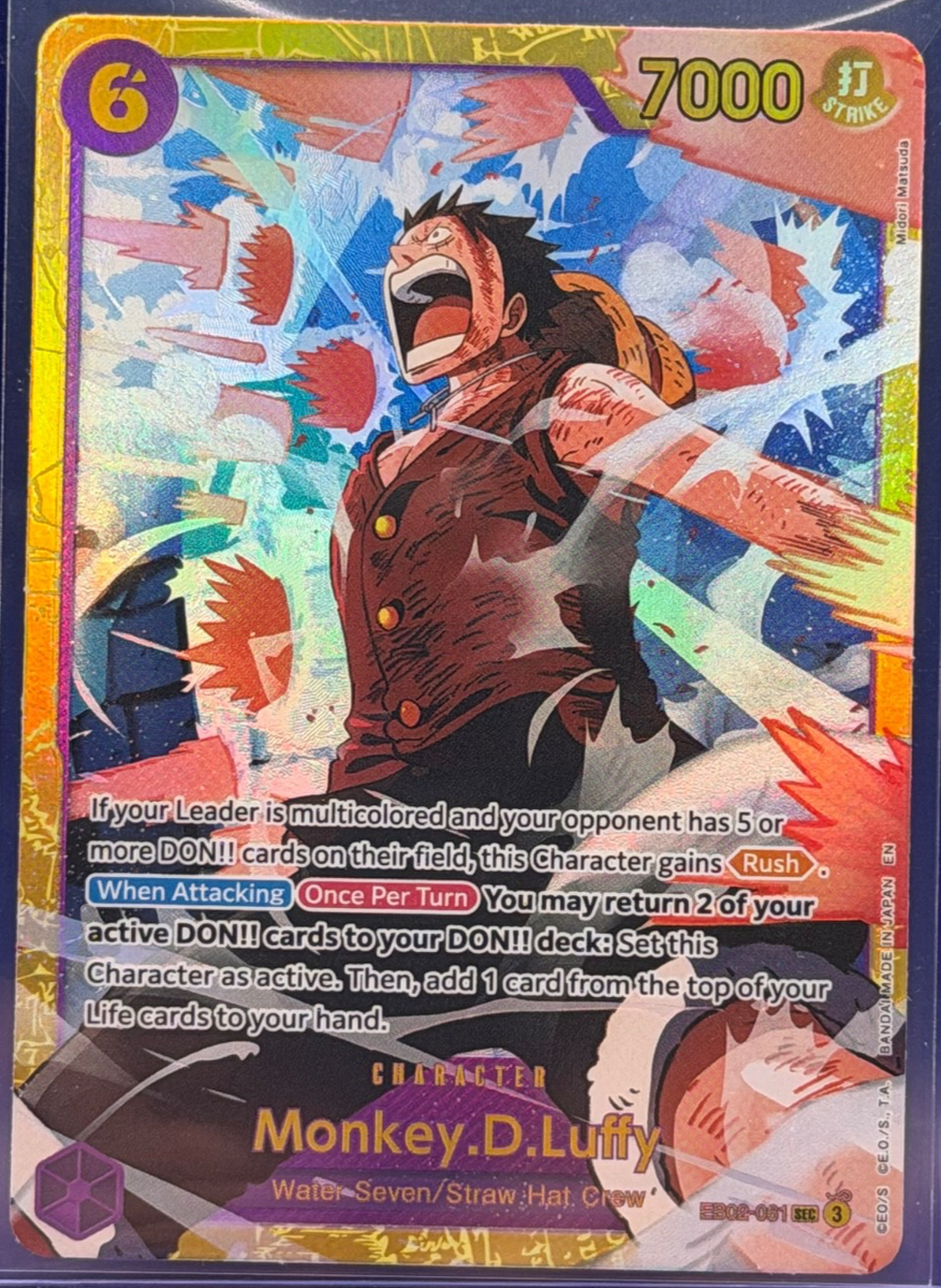 Monkey.D.Luffy SEC Alt Art EB02-061 Anime 25th Collection One