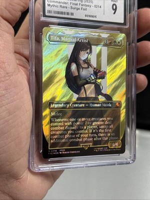 Tifa, Martial Artist (Borderless) (Surge Foil) Commander: Final