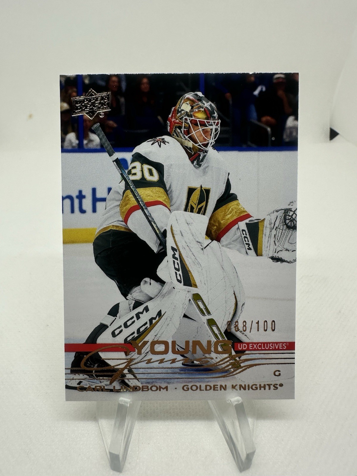 Carl Lindbom 2025-26 Upper Deck Series 2 Young Guns UD Exclusives 088/100 #464