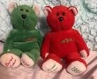 vintage limited edition beanie baby plush little bears rare- Meijer 1999