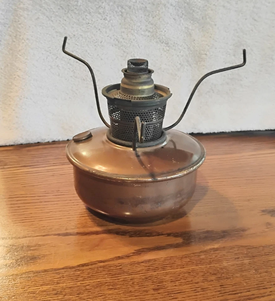 Lámpara Caboose ALADDIN LATÓN Modelo B- TIPO NU con Chimenea de Vidrio Años 33-40 Foto 3 de 4