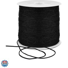 1mm x 100 Yards Black Nylon Cord Satin String for Bracelet Jewelry Making Rat...