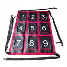 Nine Pocket Target Board Adjustable Straps Baseball Strike Net Easy to Install