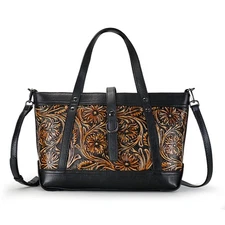 Genuine Leather Handbags for , Organizer Crossbody Bag Large Satchel Vintage ...