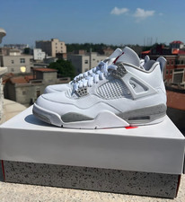 Nike Air Jordan 4 "White Oreo" Retro Mid Top Men's Basketball Shoes