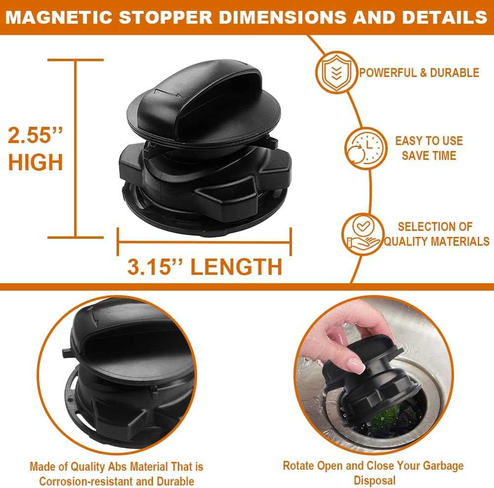 Garbage Disposal 75257 Magnetic Stopper, Garbage Disposal Parts-Turn Your Cover