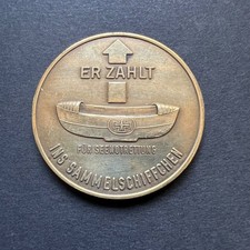 Deutsche Gesellschaft zur Rettung Schiffbr&uuml;chiger Seenotrettung Medaille | 35 mm
