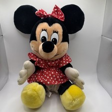Vintage 12 Minnie Mouse Plush Disneyland Walt Disney World Korea Polka Dot