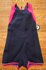 NWT Roxy Out the Back J Wetsuit Women's Large Pink Grey One Piece Surf