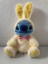 Disney Store Lilo And Stitch Easter Bunny Stitch Wearing Bow Tie Cuddly Soft Toy
