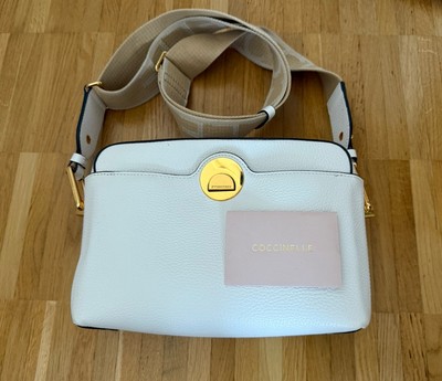 Coccinelle Liya Signature - Umhängetasche crossbody Weiss *NEU*