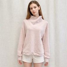 VARLEY Betsy DoubleSoft Pink Cowl Neck Sweatshirt Pullover Size Small