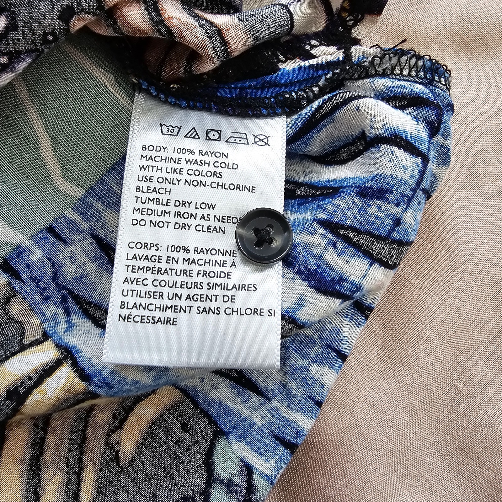 Retro Multicolor Patchwork Short Sleeve Button-Up… - image 8