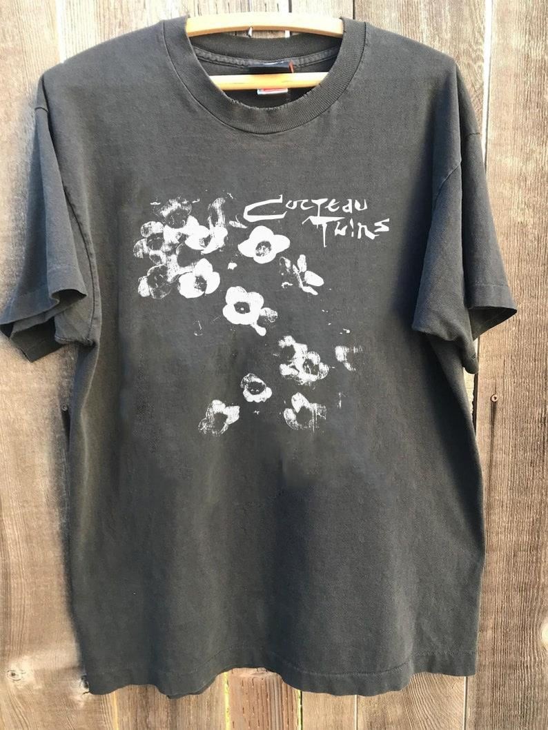 Cocteau Twins vintage charcoal t-shirt classic style QT2745