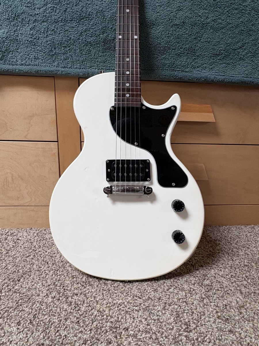 Maestro By Gibson Les Paul Jr Electric Guitar White INCLUDES Strap