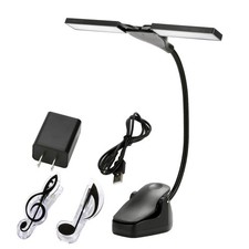LED Music Stand Lights Rechargeable - 28 LEDs Clip Light with 3 Brightness Le...