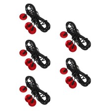 5Pcs Red Guitar Pickup for Acoustic Folk Ukulele Durable Plastic Metal Adhesive