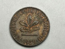 1959-D Germany 2 Pfennig Coin Deutschland Bundesrepublik