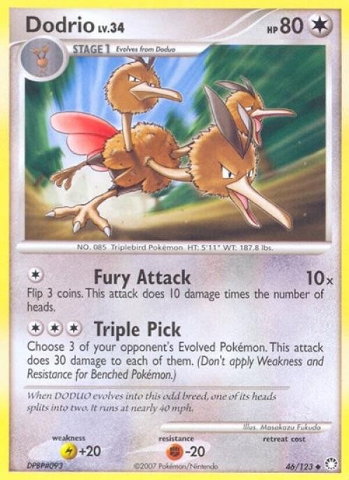 Dodrio - MYTR 046 Pokemon - Light Play