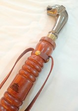 23" Solid Brass Dog Face Shoe Horn Long Handle Handmade Dog Lover Gift India