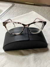 Prada Eyeglasses Frames VPR03W ROJ-1O1 Tortoise Pink  53/16 140 & Case