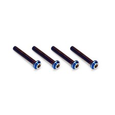Jconcepts 3x20mm Top Hat Titanium Screw Burnt Blue, 4pc 51421 JCO51421