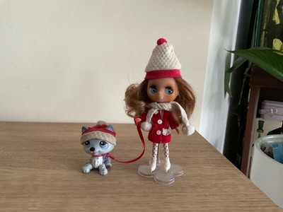 Blythe Loves Littlest Pet Shop kaltes Wetter süßes Set Husky #1617 Blythe Puppe #B1