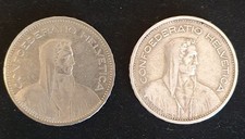 Svizzera 5 Franchi 1933 Argento              5 Franchi 1995